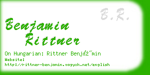 benjamin rittner business card